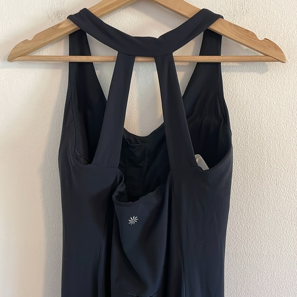Athleta Transcend 7/8 Bodysuit Women’s Size Medium Yoga Athletic Workout Black - Picture 10 of 14